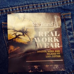 rk brand real workwear jeans